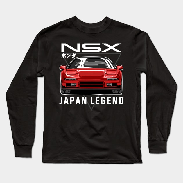 Red NSX NA1 Long Sleeve T-Shirt by idrdesign